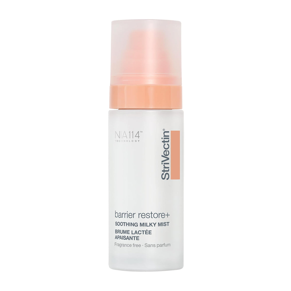 StriVectin front packaging of milky face mist showing bottle and label, fast hydration