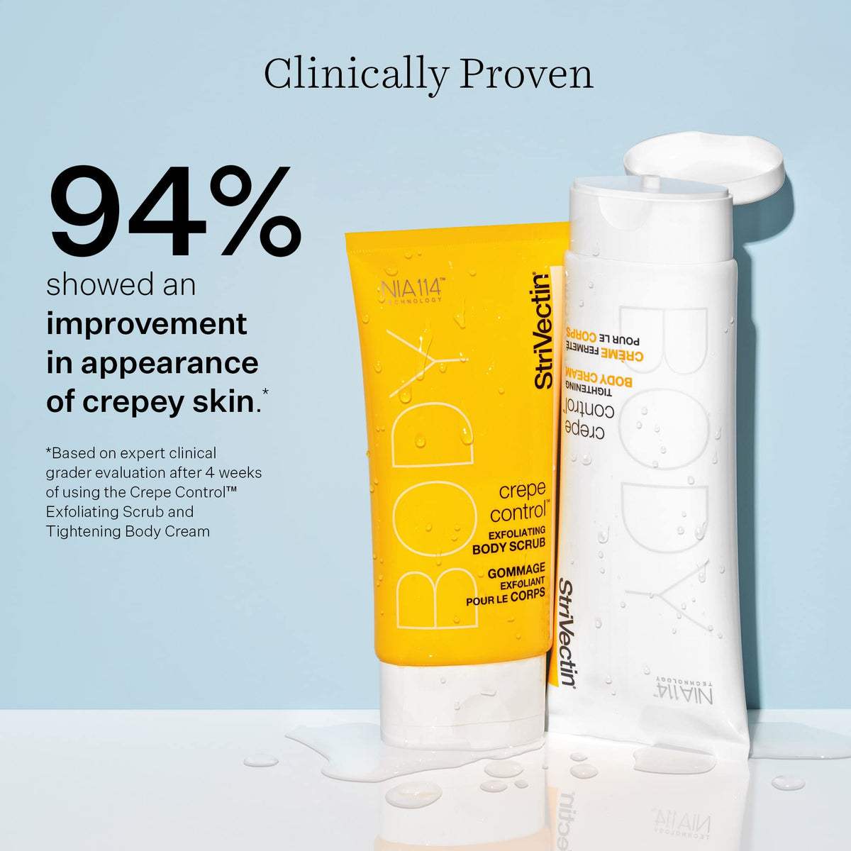 StriVectin label close-up displaying ingredient highlights for informed use