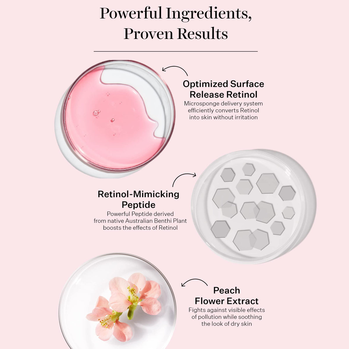 StriVectin ingredient label highlighting NIA-114 and benefits