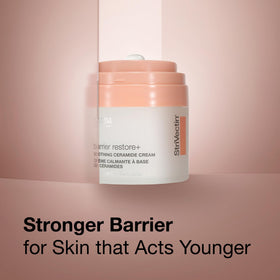 StriVectin jar open top closeup showing lid and clean packaging benefit