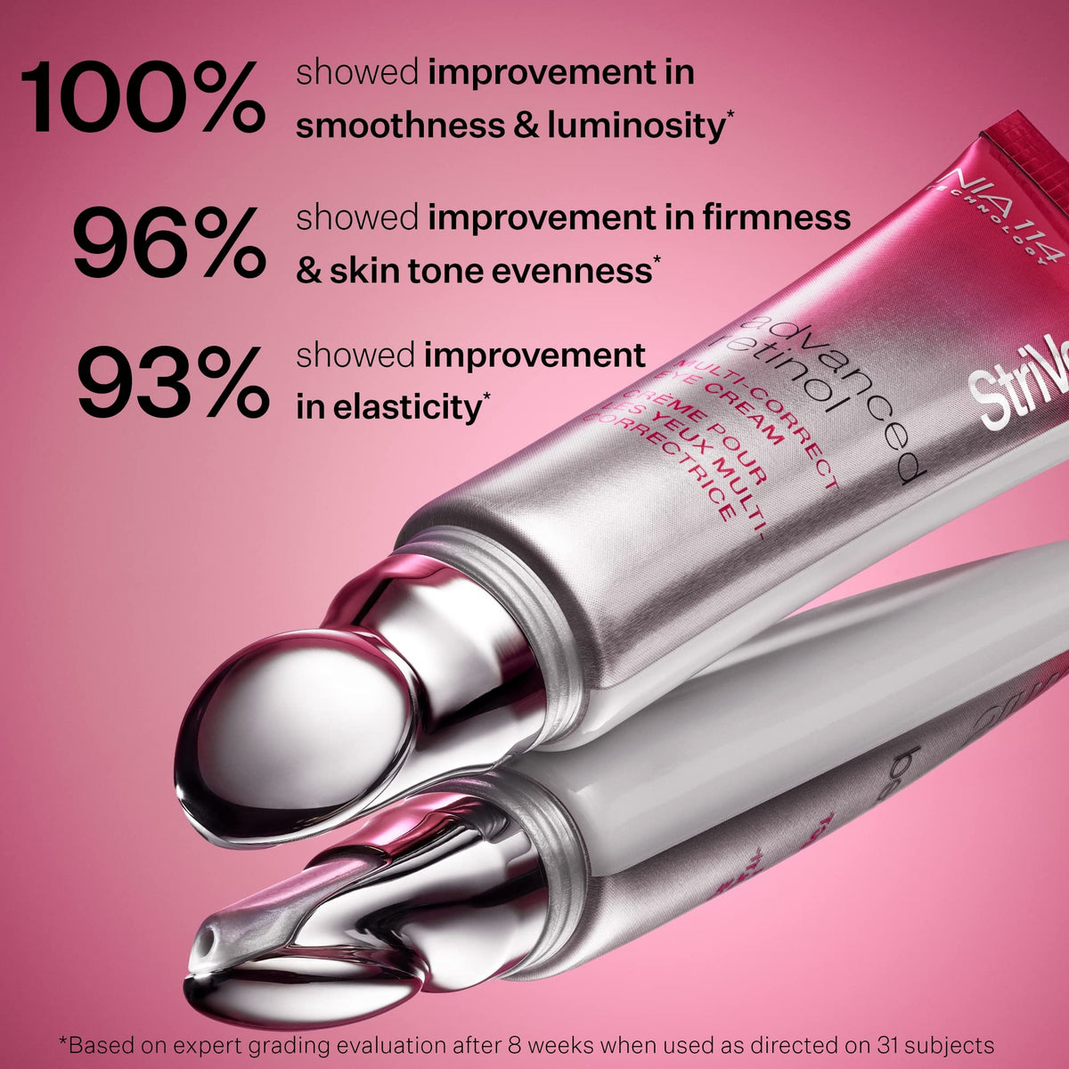 StriVectin open jar texture close-up highlighting hydrating lightweight cream