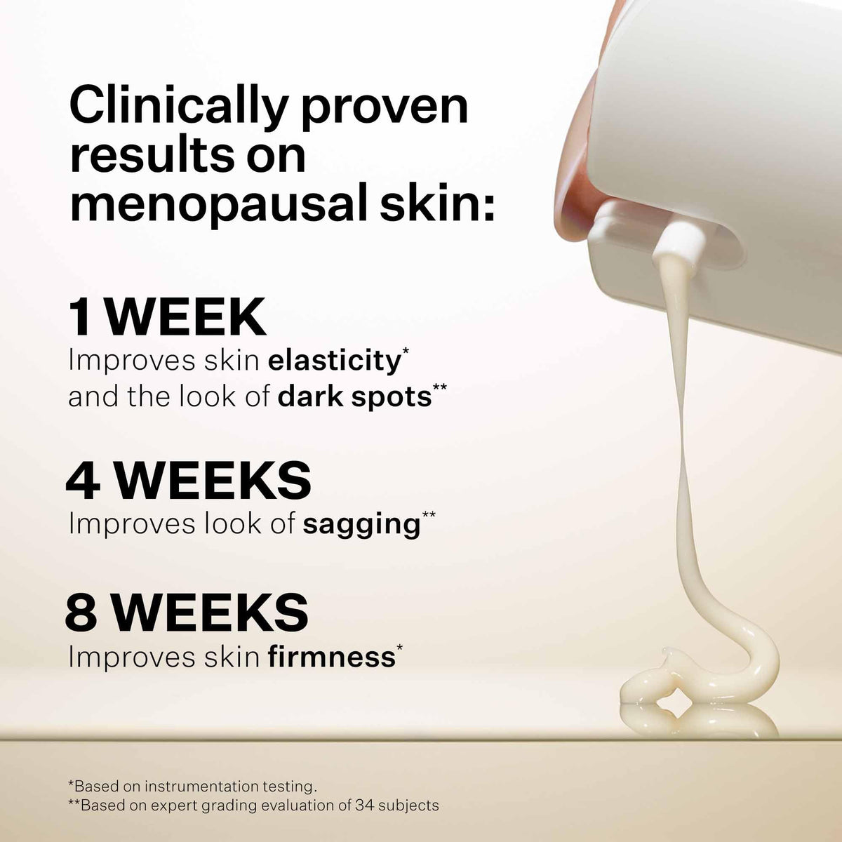 StriVectin applied to jawline demonstrating improved contour and lift