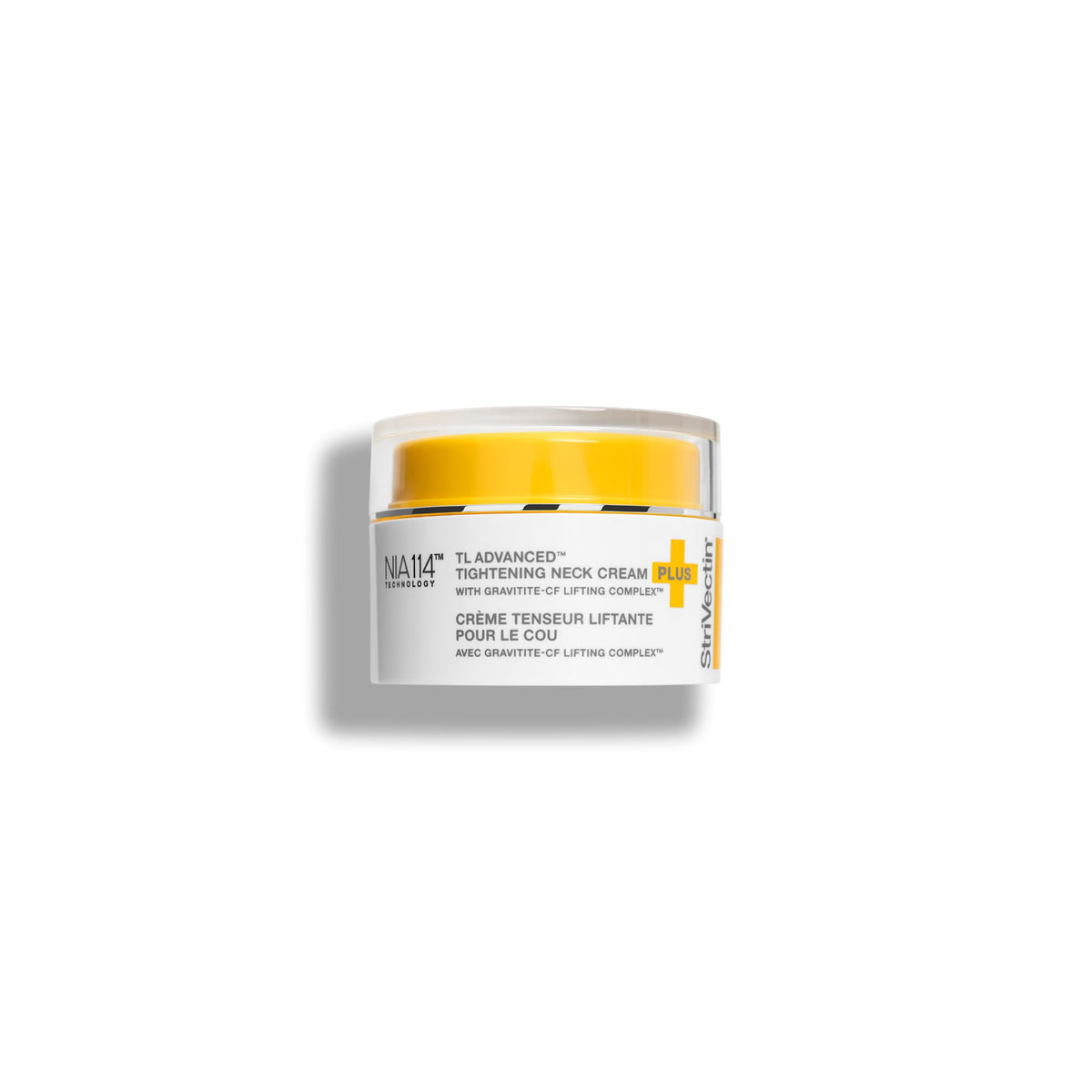 StriVectin front packaging showing product and clear benefit of targeted neck treatment