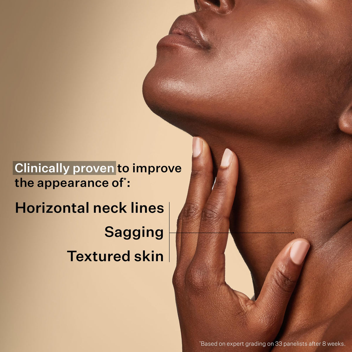 StriVectin serum texture on fingertip showing smooth lightweight finish