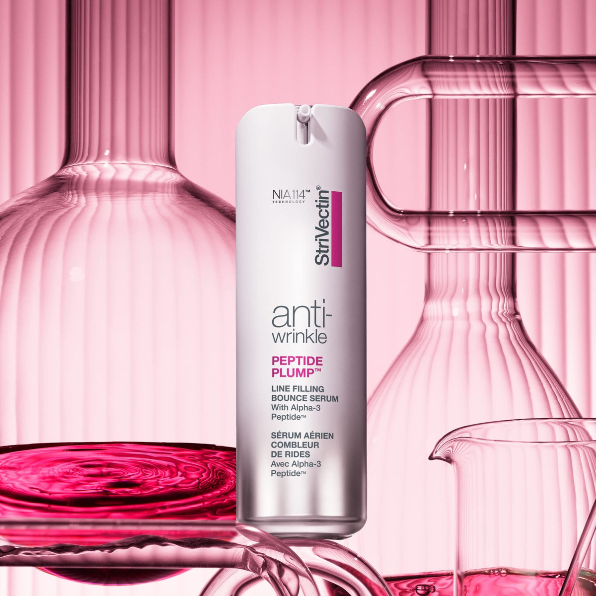 StriVectin on bathroom shelf lifestyle shot conveying daily routine ease
