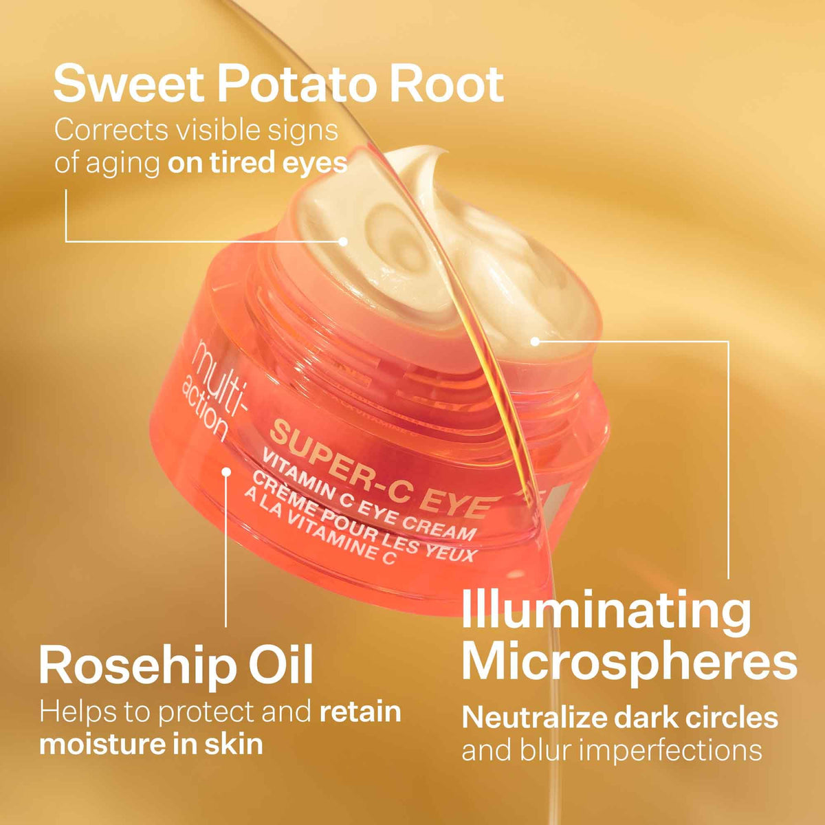 StriVectin cream swatched on hand demonstrating lightweight absorption benefit