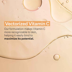 StriVectin product beside Vitamin C ingredient bottle highlighting brightening benefit