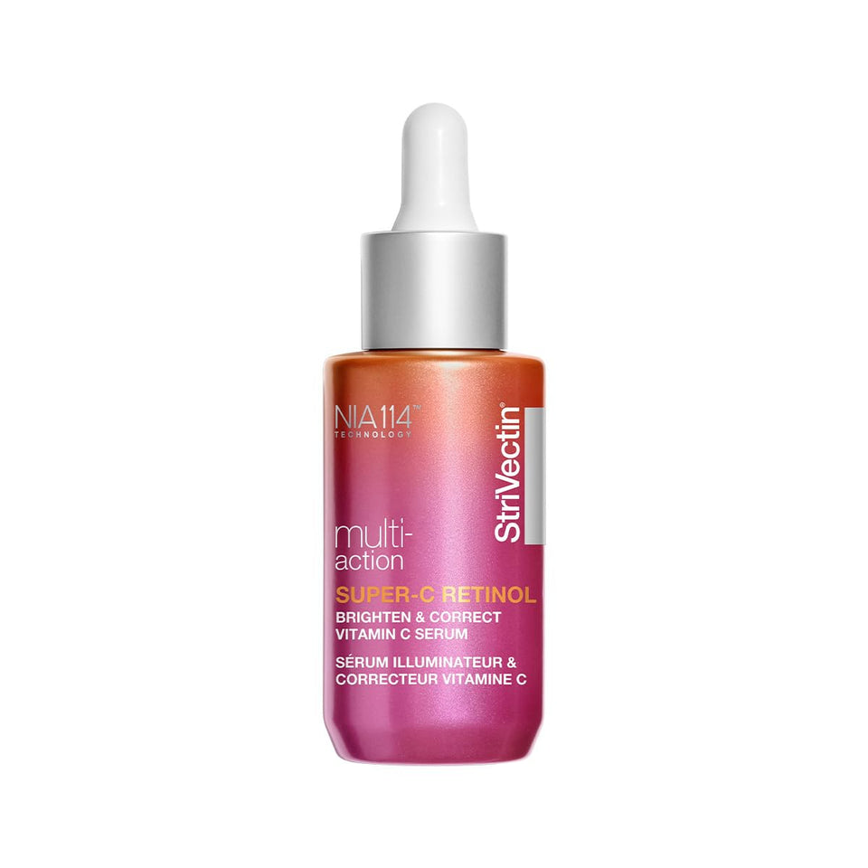 StriVectin front packaging showing bottle and label, highlighting clarity and benefits