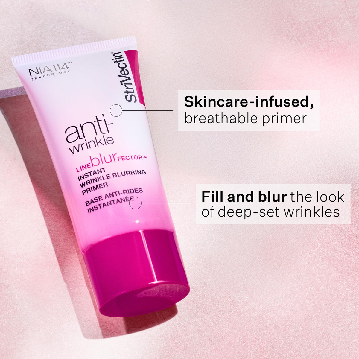 StriVectin primer texture close-up revealing smooth, lightweight finish for blurring