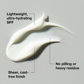 StriVectin lotion texture close-up demonstrating lightweight absorbency benefit