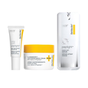 StriVectin kit front packaging shows all three products and benefits