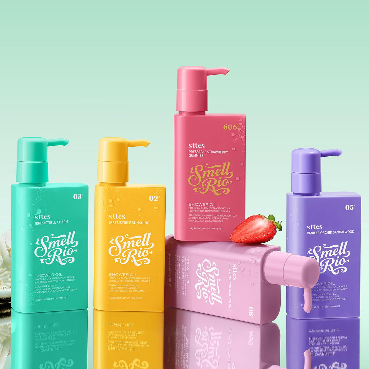 Sttes product beside sunflower jojoba macadamia nuts indicating natural oils