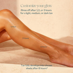 Before and after arms using St.Tropez showing natural glow benefit