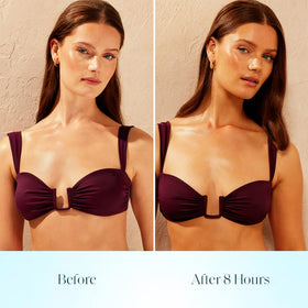 St.Tropez before and after forearm showing even, natural-looking tan