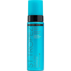 St.Tropez bottle front view showing fast-developing tan benefit