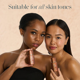 St.Tropez face application with fingertips for even, streak-free color
