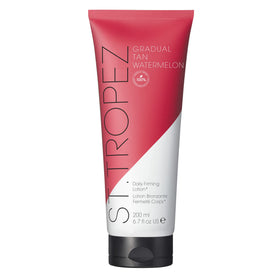 St.Tropez front packaging showing watermelon lotion and quick-absorb benefit
