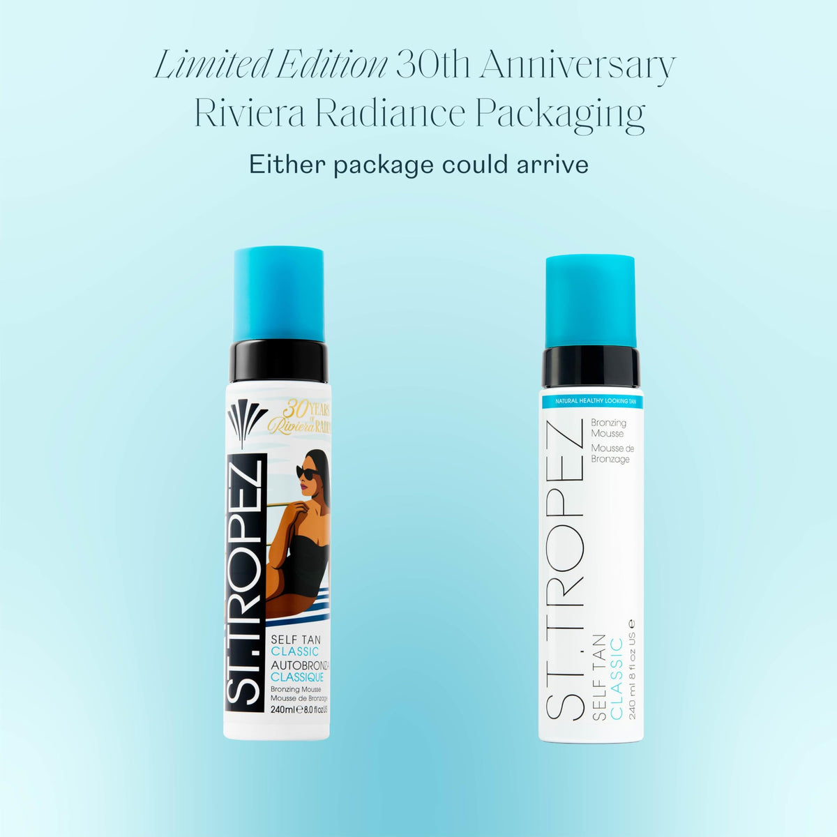 St.Tropez mousse texture close-up demonstrating lightweight, easy-to-blend formula