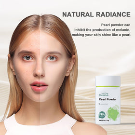 Sturelehub mixing pearl powder into a bowl mask demonstrating easy use