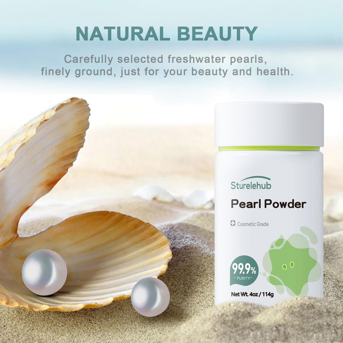 Sturelehub powder measured in a cup on scale for precise DIY formulations