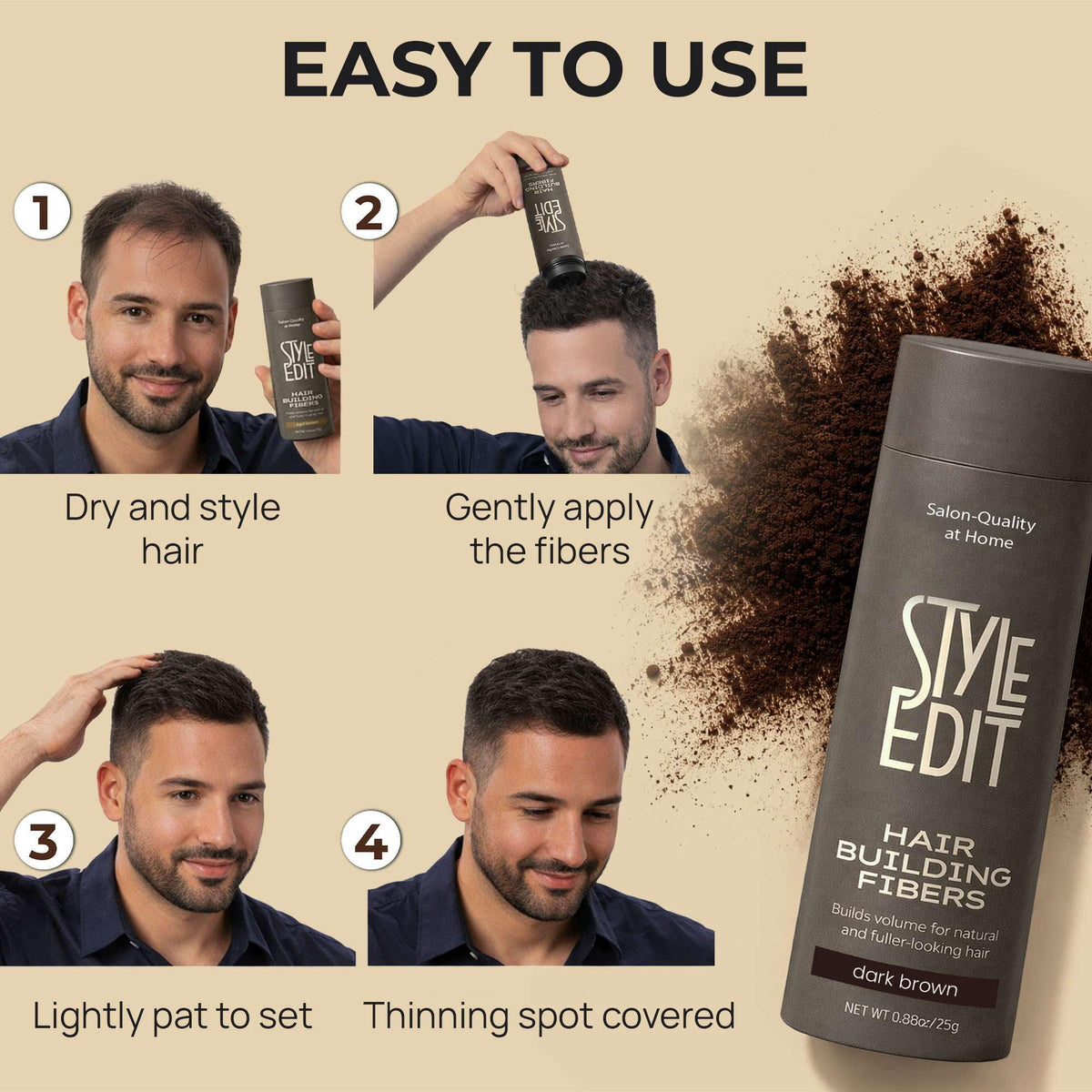 STYLE EDIT label close-up showing plant-based and paraben-free information