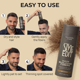STYLE EDIT product label showing plant-based, paraben-free ingredient benefit