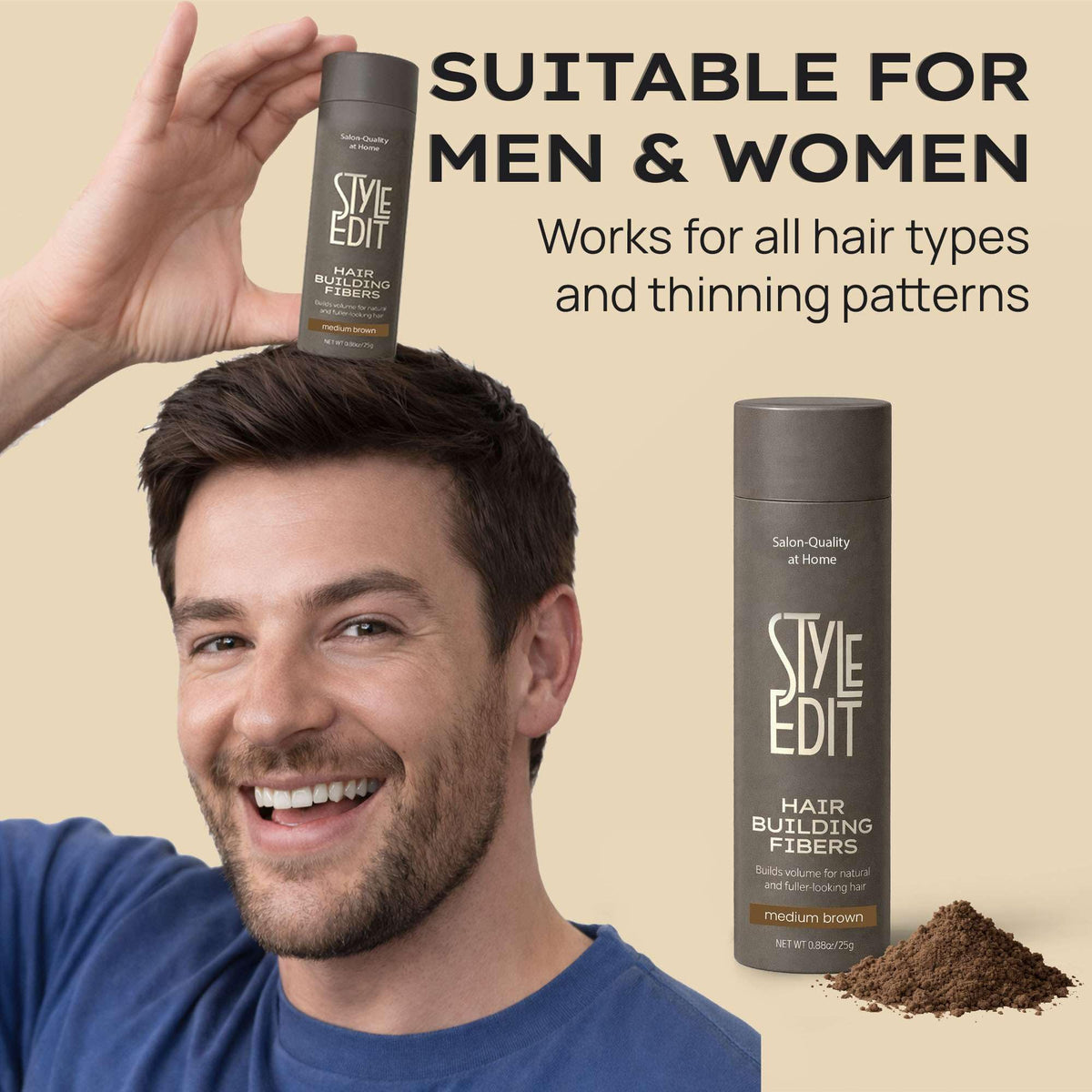 STYLE EDIT pouring fiber powder detail for controlled, buildable application