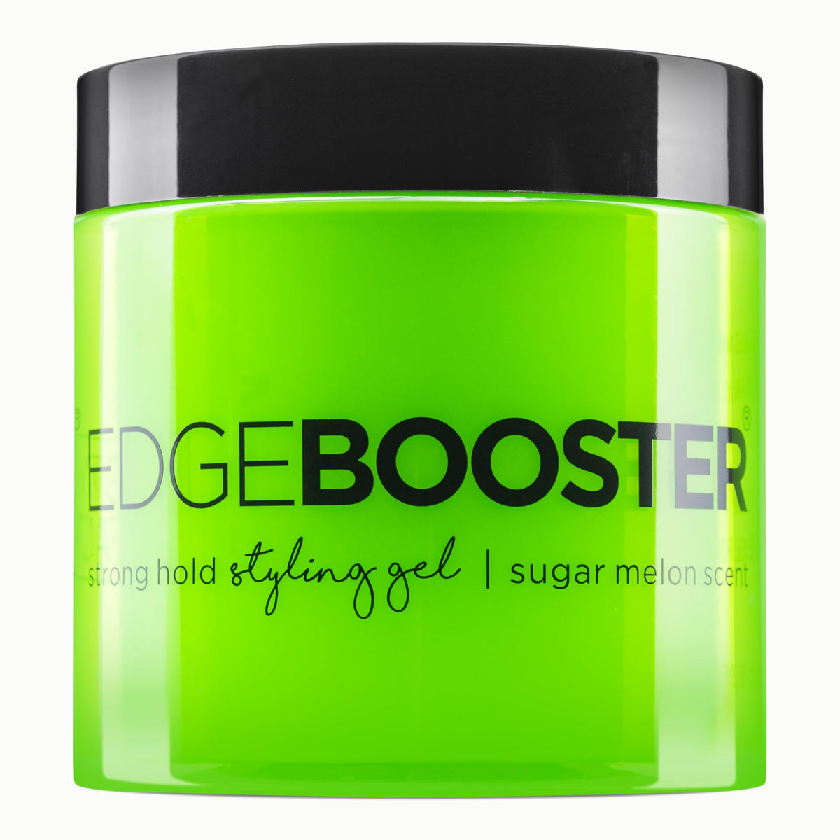 Style Factor tub front label showing Edge Booster strong hold benefits