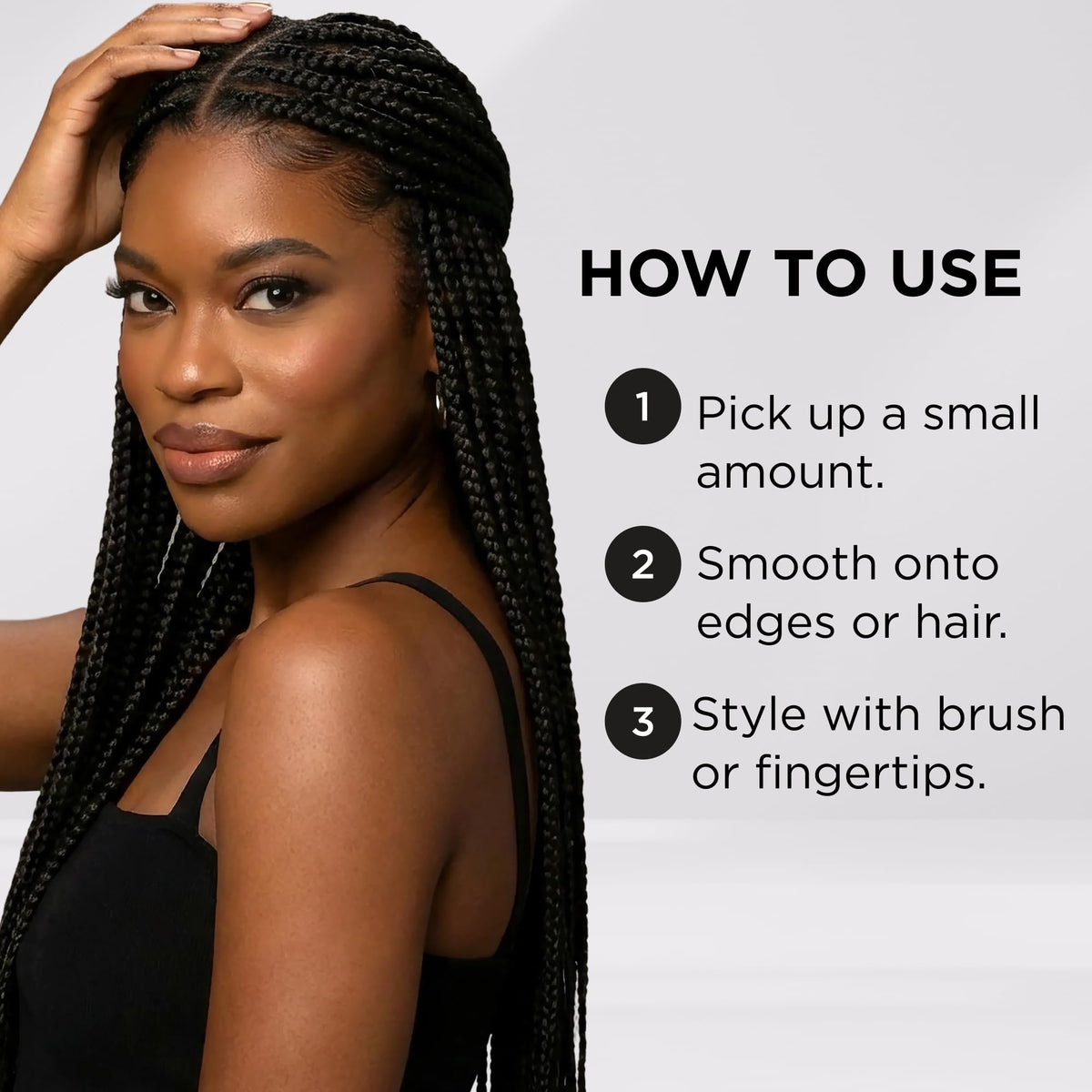 Style Factor Hideout blended at wig lace to conceal tracks and create natural look