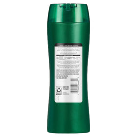 Suave bottle beside ruler showing 12.6 fl oz size