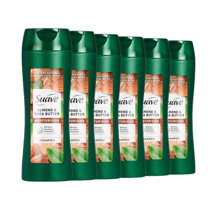 Suave front packaging showing almond and shea benefits