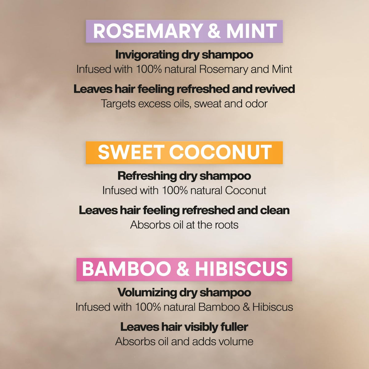 Suave Bamboo & Hibiscus can detail showing volumizing formula benefits