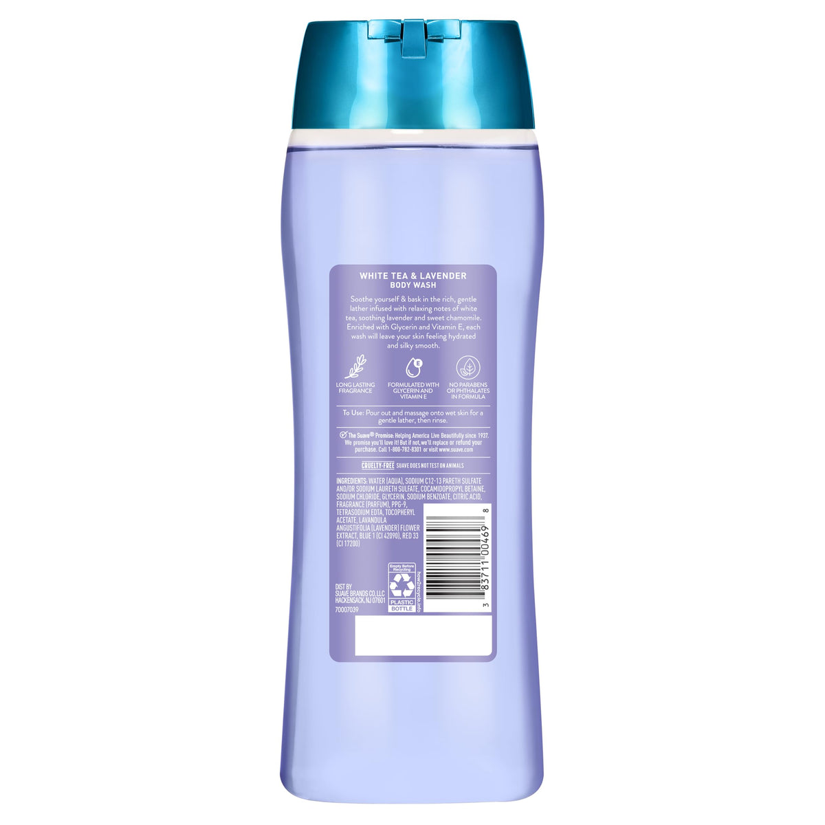 Suave on a shower shelf in a bathroom lifestyle scene for everyday routine benefit