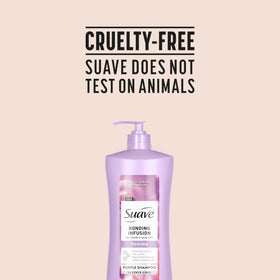 Suave before and after tone results showing reduced brassiness benefit