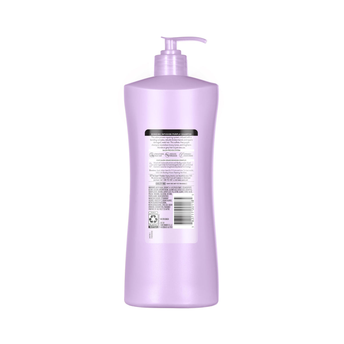 Suave bottle paired with deep conditioner for added hydration benefit