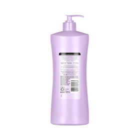 Suave bottle paired with deep conditioner for added hydration benefit