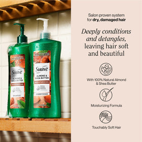 Suave bottle cap dispensing conditioner for easy, mess-free use