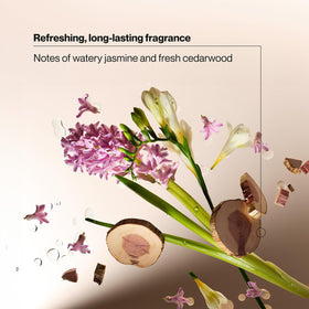 Suave bottle label detail showing sea algae and vitamin E benefits