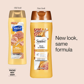 Suave bottle in hand to show 18 oz scale and family-size convenience