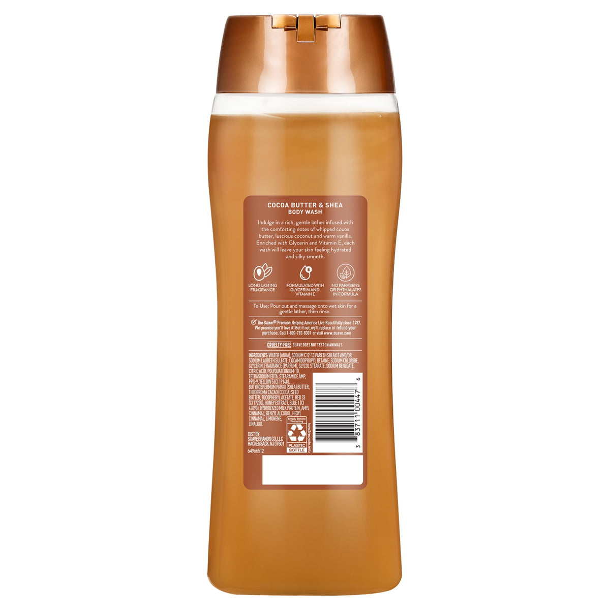 Lifestyle image of Suave in shower with relaxed user enjoying scent