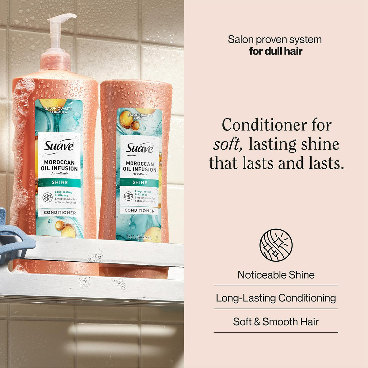 Suave two-size bundle stacked showing both 28 oz and 12.6 oz convenience