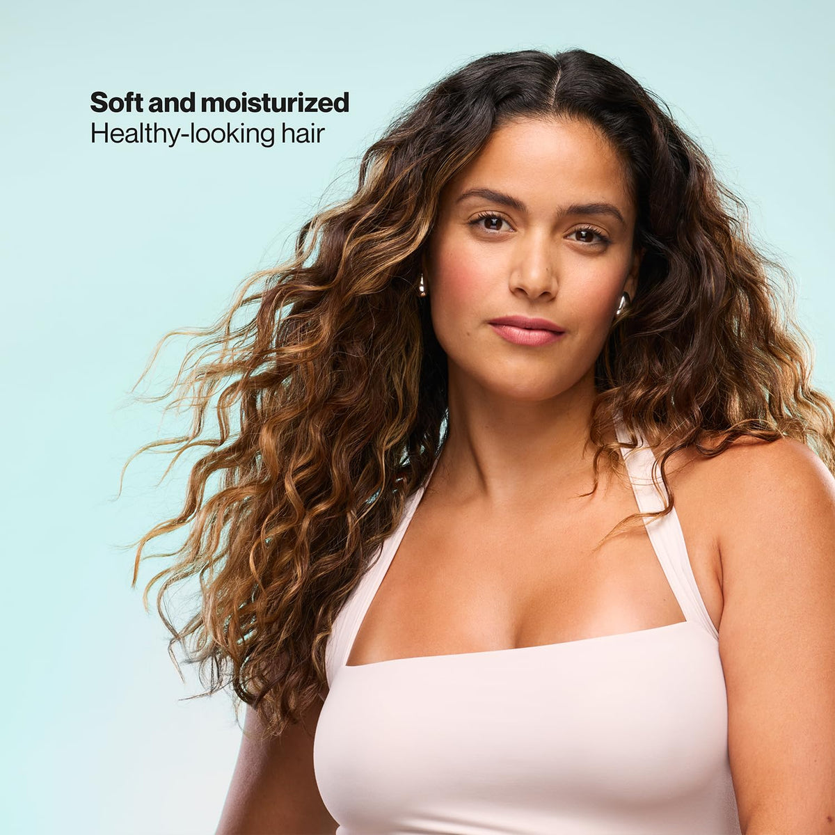 Creamy conditioner closeup showing Suave smoothing benefit