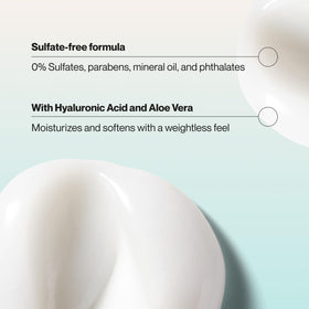 Suave creamy conditioner texture close-up demonstrating rich hydration feel