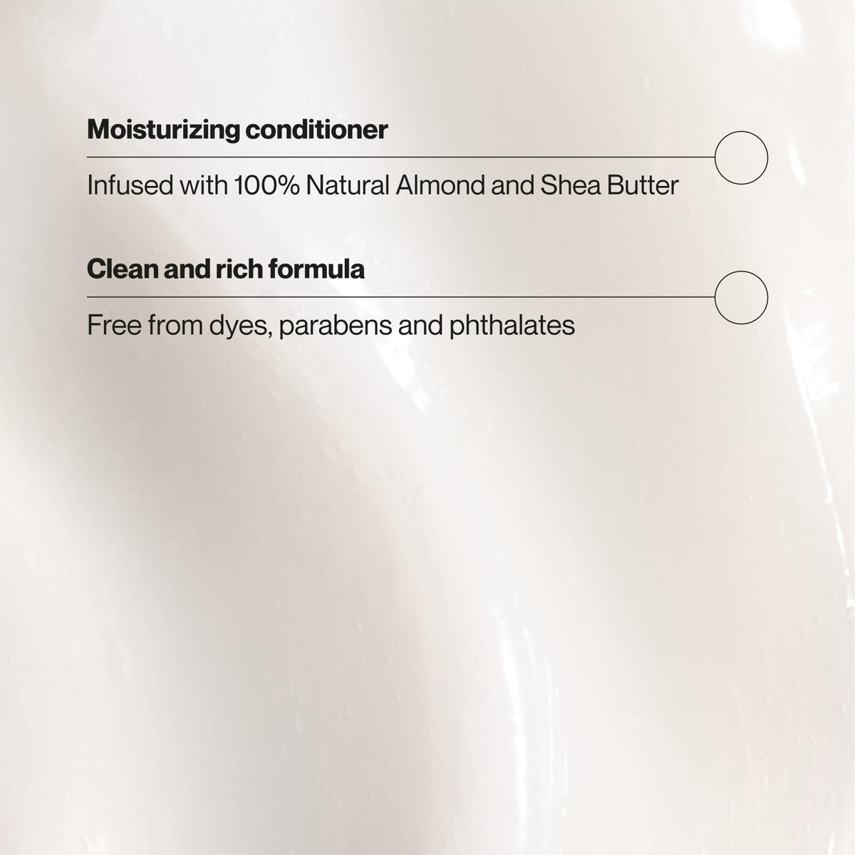 Suave creamy conditioner texture demonstrating rich hydration