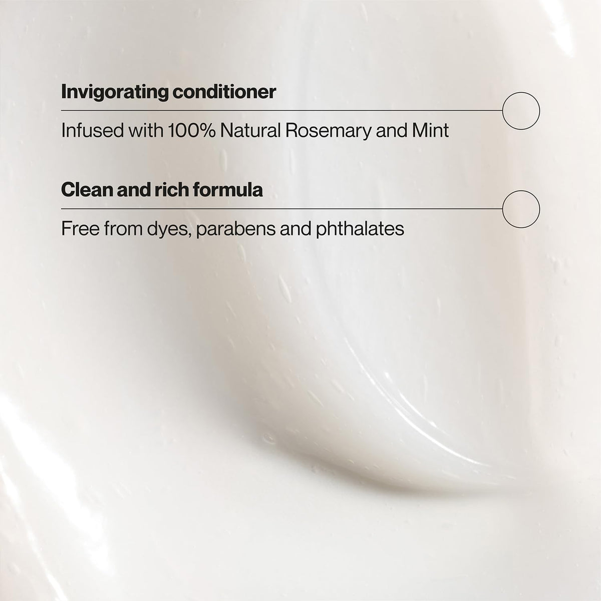 Suave conditioner creamy texture close-up showing smooth spreadability