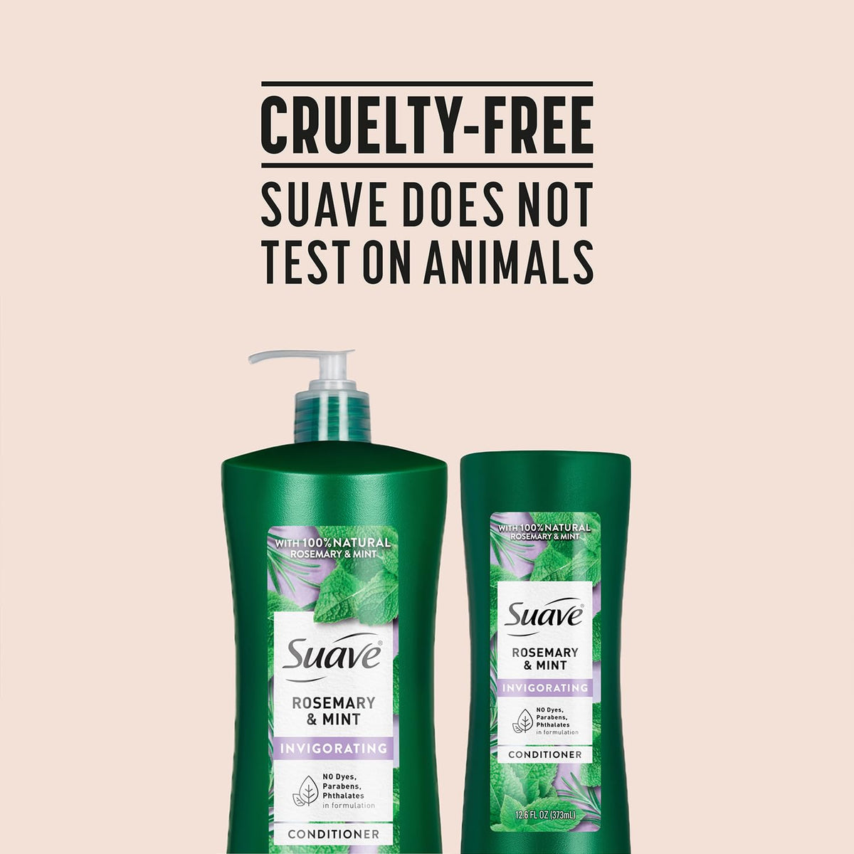 Suave travel-size 12.6 oz in bag showing portability and convenience