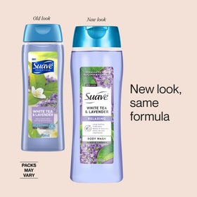 Suave creamy lather texture on hand demonstrating rich foam and gentle cleansing