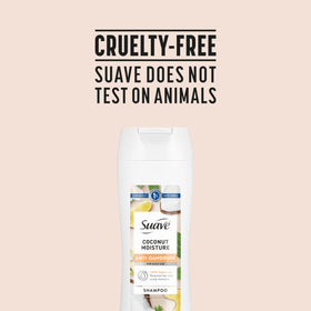 Suave cruelty-free logo close-up signaling ethical, animal-friendly choice