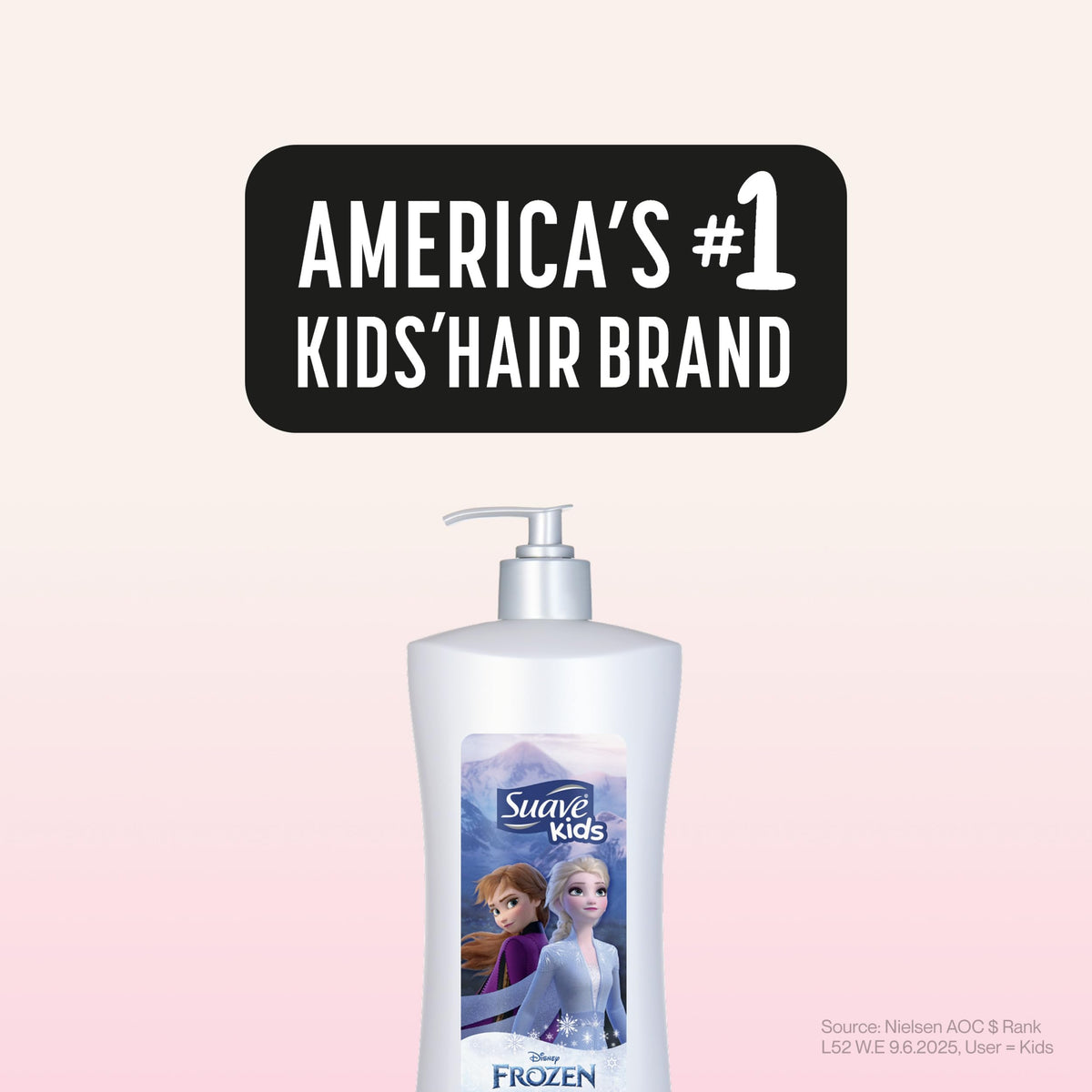 Suave Enchanted Berry on bathroom shelf in family-friendly lifestyle setting