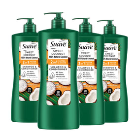 Suave front bottle showing label and size for easy identification and value